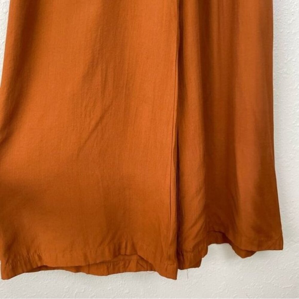 Faithfull The Brand Cedric crop jumpsuit burnt orange 2 - Picture 8 of 15